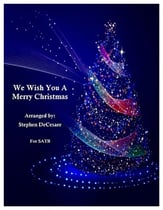 We Wish You A Merry Christmas SATB choral sheet music cover